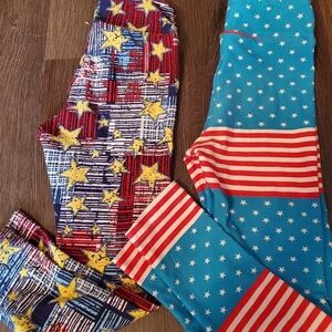LuLaRoe Kids Leggings - Stars and Stripes
